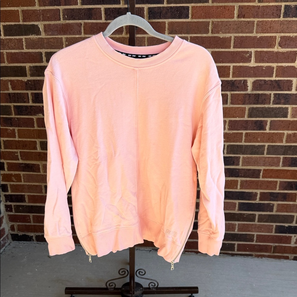 DKNY Light Pink Crew Neck Sweater